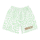 Cactus Comfort Shorts (White & Green)